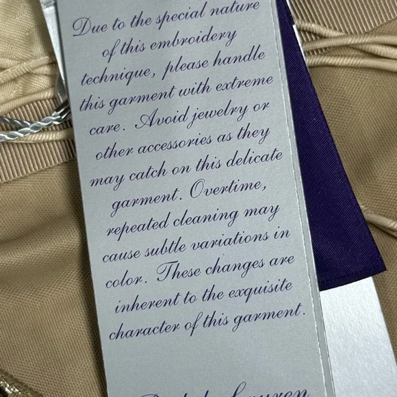 Ralph Lauren Purple Label Briony Embellished Tulle Evening Dress Made In Italy.